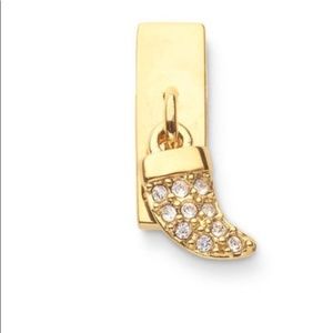NWT Keep Collective Pave Dangling Gold Horn HTF